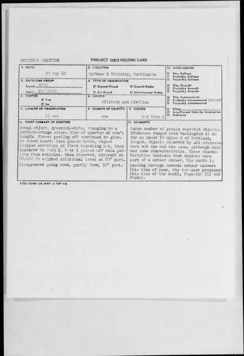 First page of 1960.09 - 8230039 - Spokane, Washington
