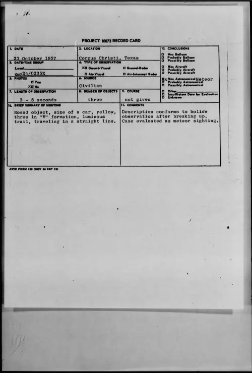 First page of 1957.10 - 6973242 - Corpus Christi, Texas