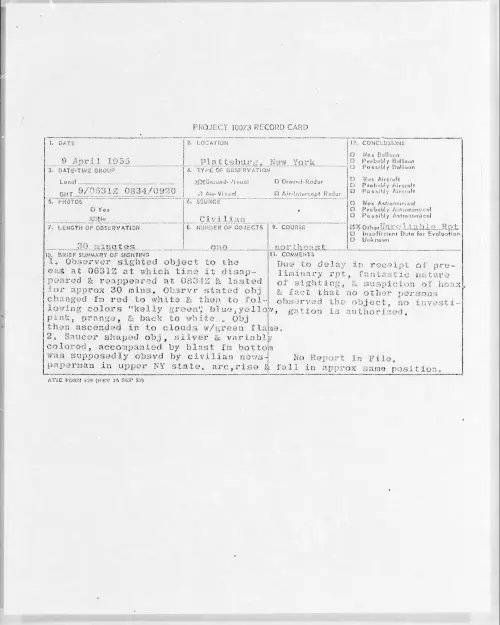 First page of 1955.04 - 6971896 - Plattsburg, New York