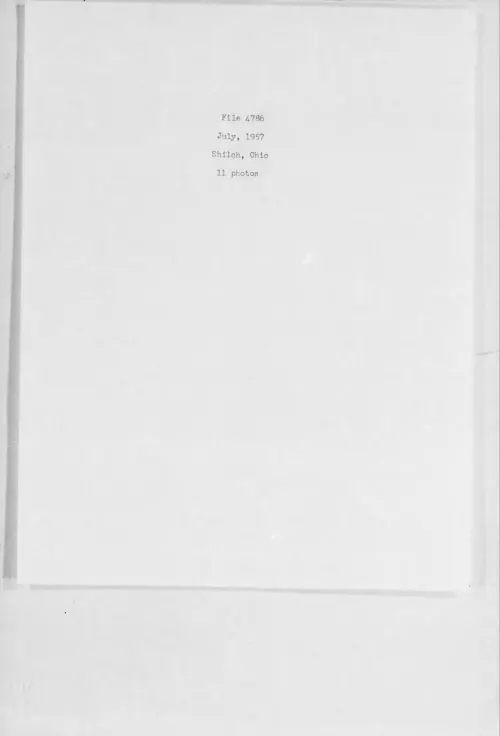 First page of 1957.07 - 6974670 - Shiloh, Ohio (#4786)