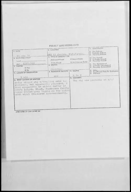 First page of 1958.04 - 6968580 - El Centro, California