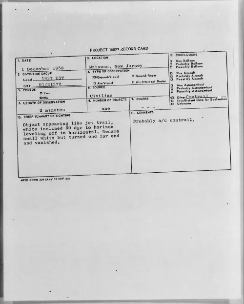 First page of 1958.12 - 7203250 - Matawan, New Jersey