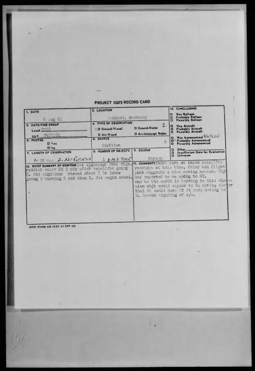 First page of 1961.08 - 8297378 - Ashland, Kentucky