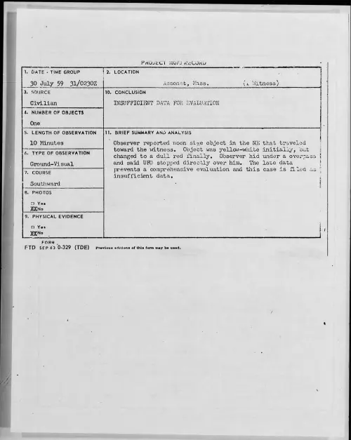 First page of 1959.07 - 8407644 - Assonet, Mass