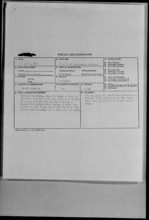 First page of 1960.04 - 7811615 - 2 Mi W Of Loogootee, Indiana