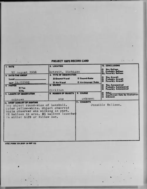 First page of 1956.08 - 7070189 - Detroit, Michigan
