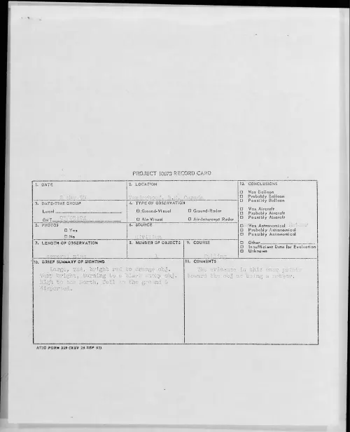 First page of 1959.05 - 8405938 - Vanderhoof. B. C. Canada