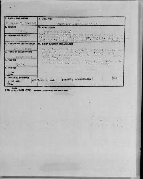 First page of 1953.08 - 6979453 - Oxnard AFB, Ventura, California