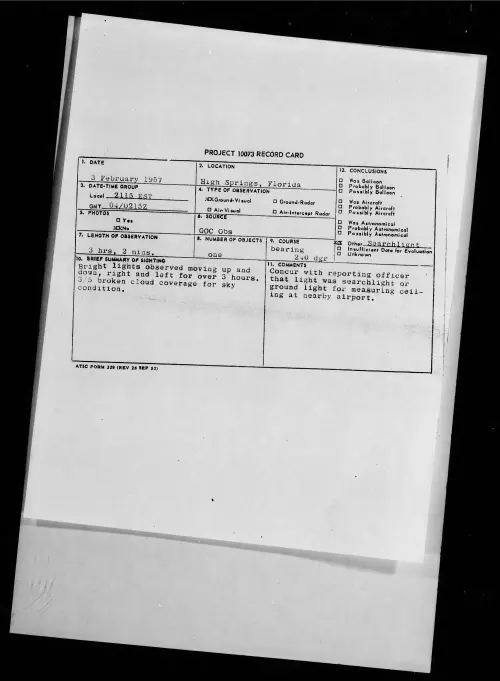 First page of 1957.02 - 6786638 - High Springs, Florida