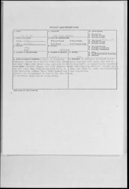 First page of 1961.05 - 8687967 - Lake Mead, Nevada