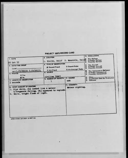 First page of 1955.10 - 7339745 - Rialto, Calif