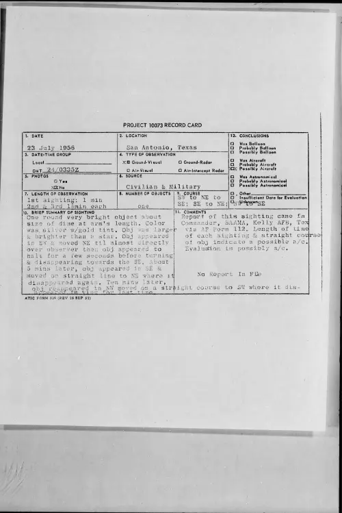 First page of 1956.07 - 6787427 - San Antonio, Texas