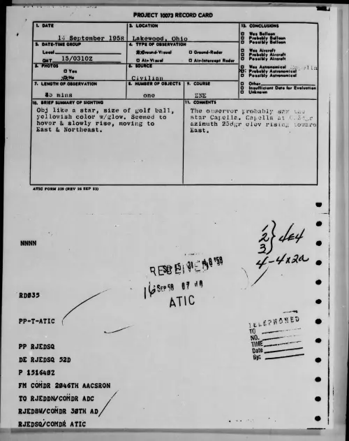 First page of 1958.09 - 8869239 - Lakewood, Ohio