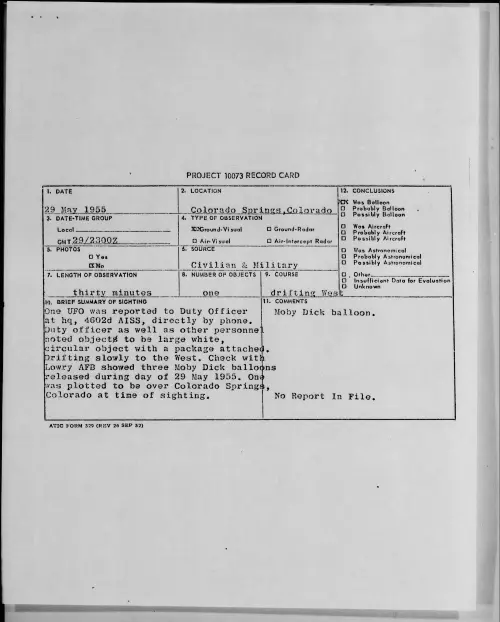 First page of 1955.05 - 6964064 - Colorado Springs, Colorado