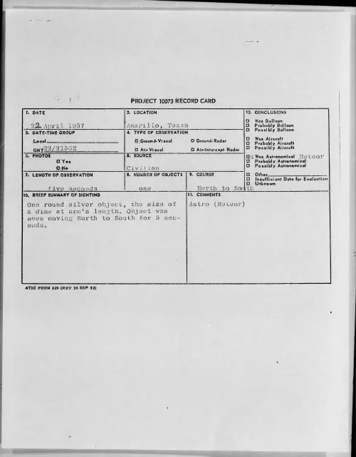 First page of 1957.04 - 6788925 - Amarillo, Texas