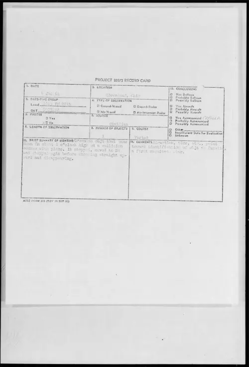 First page of 1961.07 - 8693605 - Cleveland, Ohio