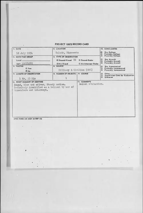 First page of 1954.07 - 8714968 - Duluth, Minnesota