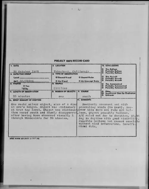 First page of 1956.10 - 7072758 - Tehachapi, California
