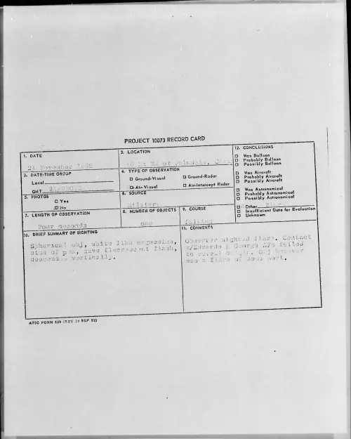 First page of 1958.11 - 7202798 - 10 Mi NW Of Palmdale, Calif