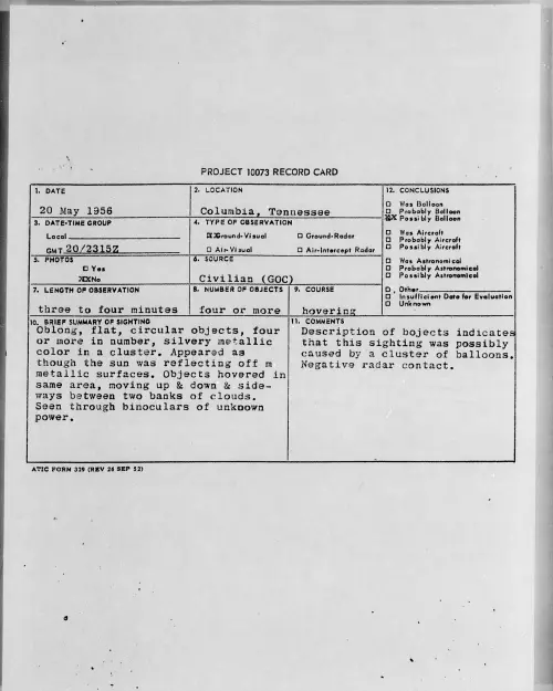 First page of 1956.05 - 6785978 - Columbia, Tennessee
