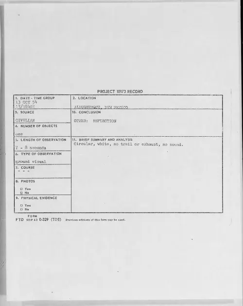 First page of 1954.10 - 8727450 - ALBUQUERQUE, NEW MEXICO