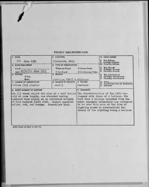 First page of 1955.06 - 6964757 - Cleveland, Ohio