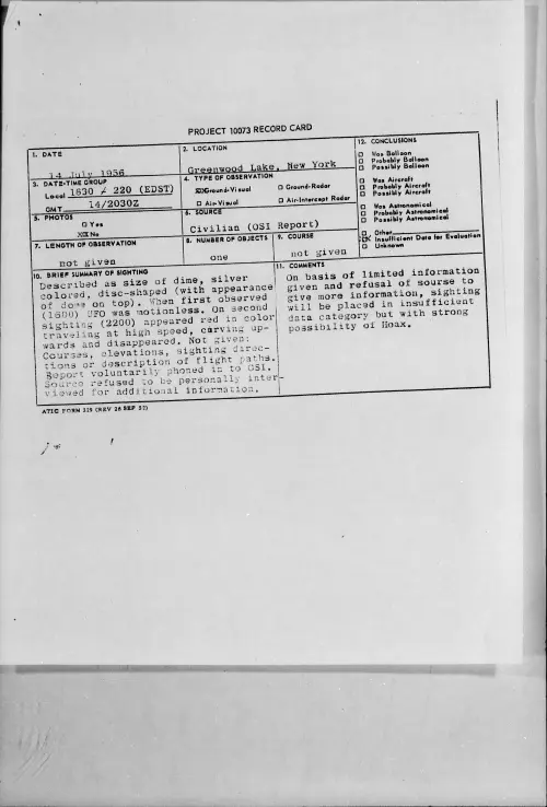 First page of 1956.07 - 6786970 - Greenwood Lake, New York