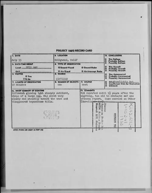 First page of 1955.07 - 6967930 - Hollywood, Calif