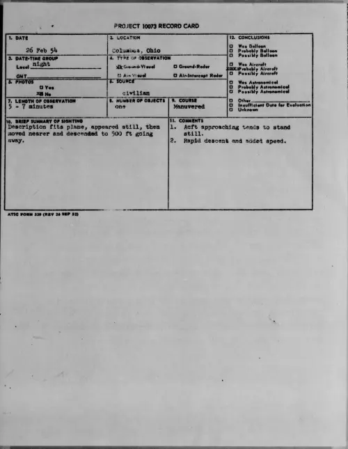 First page of 1954.02 - 6780222 - Columbus, Ohio