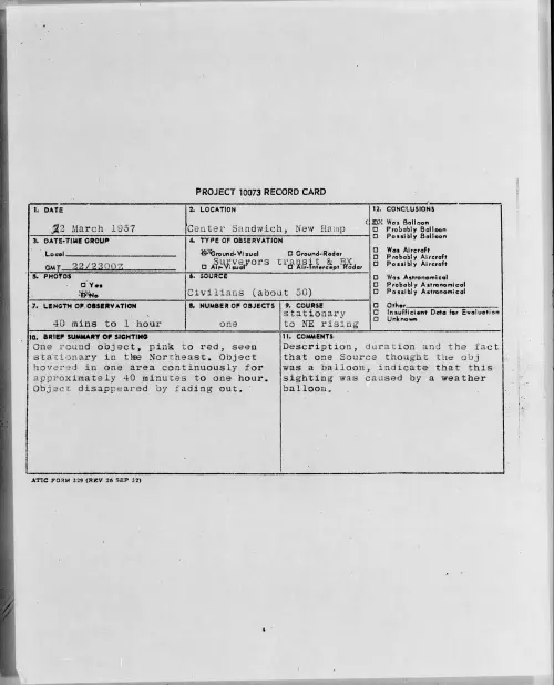 First page of 1957.03 - 6787571 - Center Sandwich, New Hamp