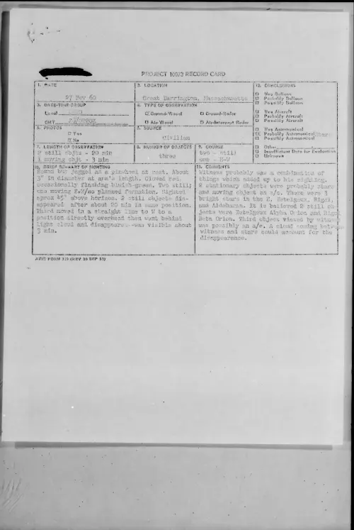 First page of 1960.11 - 8601368 - Great Berrington, Massachusetts