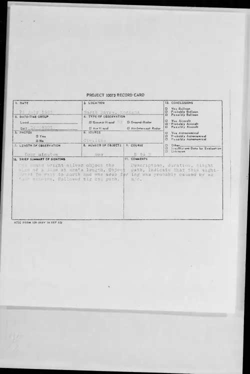 First page of 1957.07 - 6964204 - North Havre, Montana