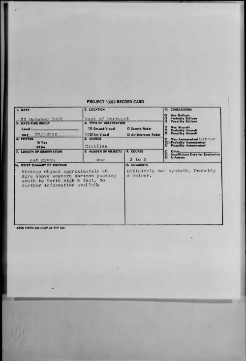 First page of 1957.10 - 6973025 - West of Portugal