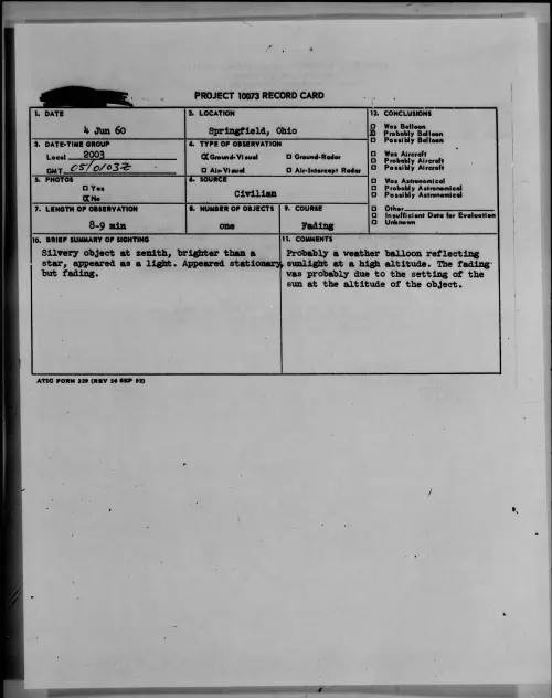First page of 1960.06 - 7813104 - Springfield, Ohio