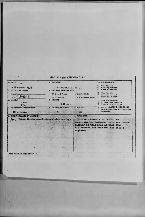 First page of 1957.11 - 7235262 - Fort Monmouth, N. J