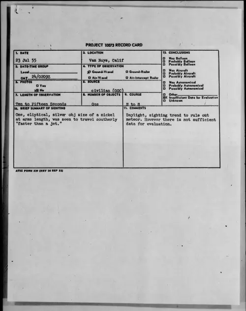 First page of 1955.07 - 6970459 - Van Nuys, Calif
