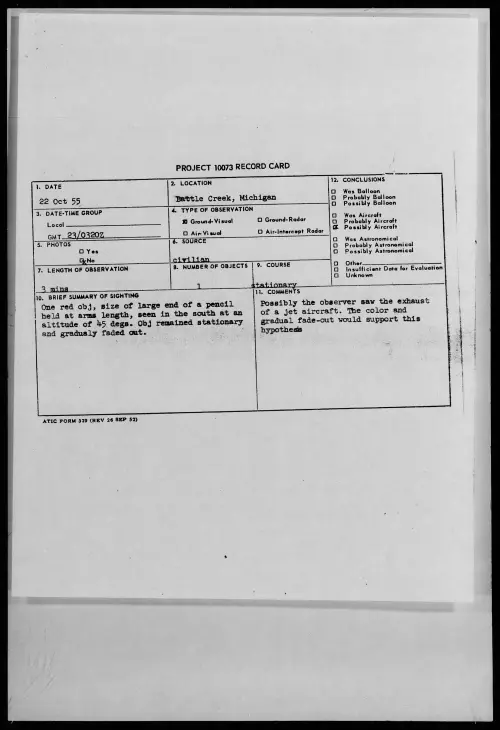 First page of 1955.10 - 7339749 - Battle Creek, Michigan