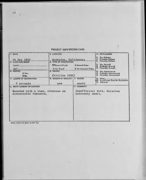 First page of 1955.05 - 6962610 - Berkeley, California