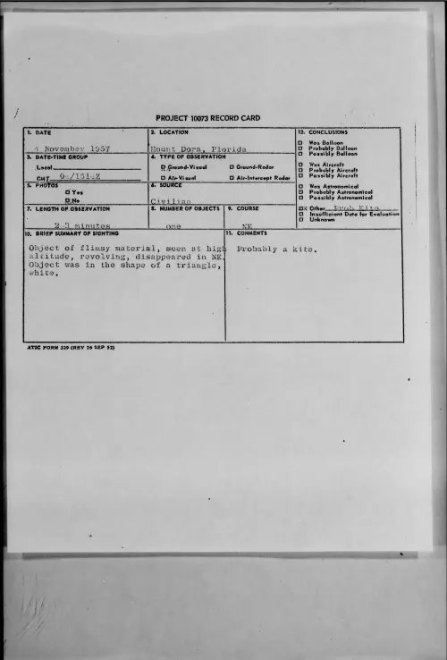 First page of 1957.11 - 7229156 - Mount Dora, Florida
