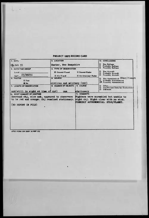 First page of 1955.10 - 7339738 - Exeter, New Hampshire