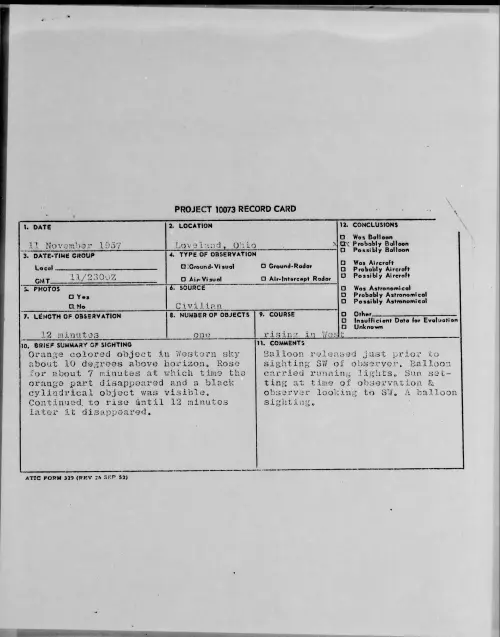 First page of 1957.11 - 6782609 - Loveland, Ohio