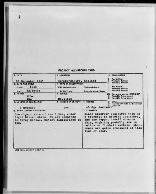 First page of 1957.12 - 6971080 - Herefordshire, England