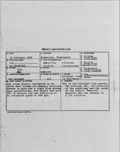 First page of 1956.02 - 7340503 - Bremerton, Washington