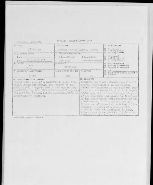 First page of 1960.10 - 8234677 - Montana