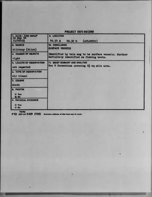 First page of 1954.05 - 6781453 - 44.54 N 49.30 W (Atlantic)