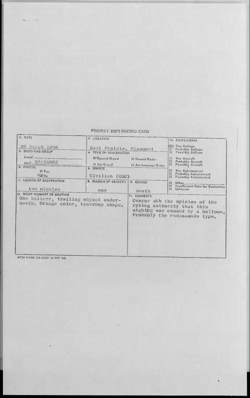 First page of 1956.03 - 7340884 - East Prairie, Missouri