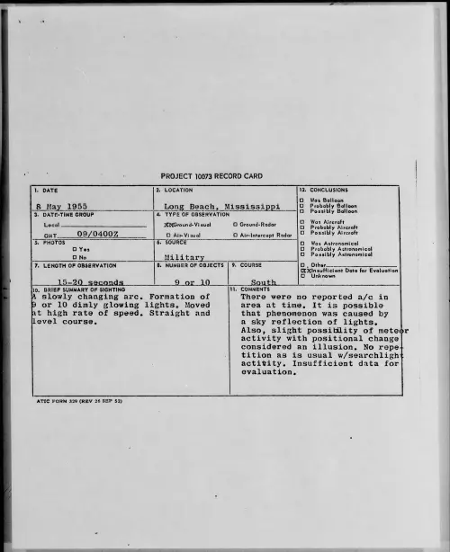 First page of 1955.05 - 6959949 - Long Beach, Mississippi