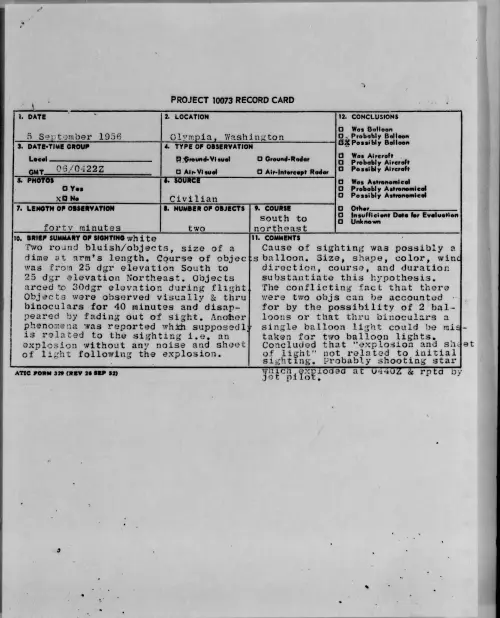 First page of 1956.09 - 7070670 - Olympia, Washington