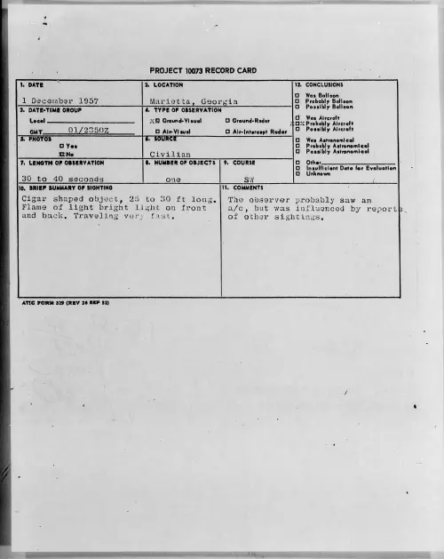 First page of 1957.12 - 6966101 - Marietta, Georgia