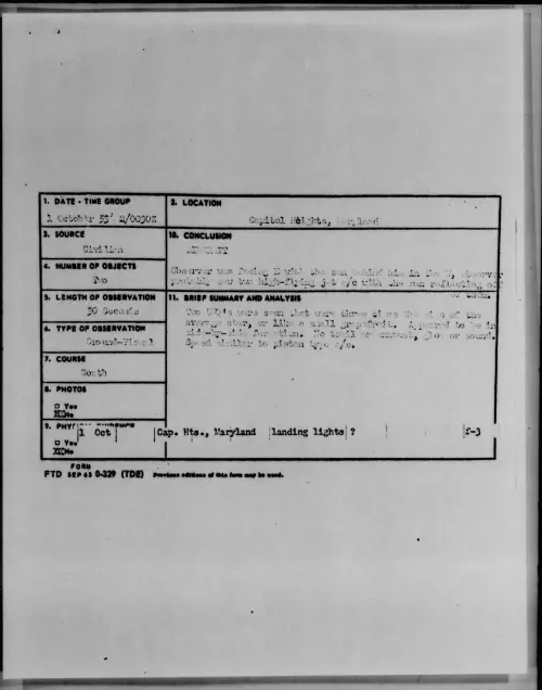 First page of 1953.10 - 6980910 - Capitol Heights, Maryland